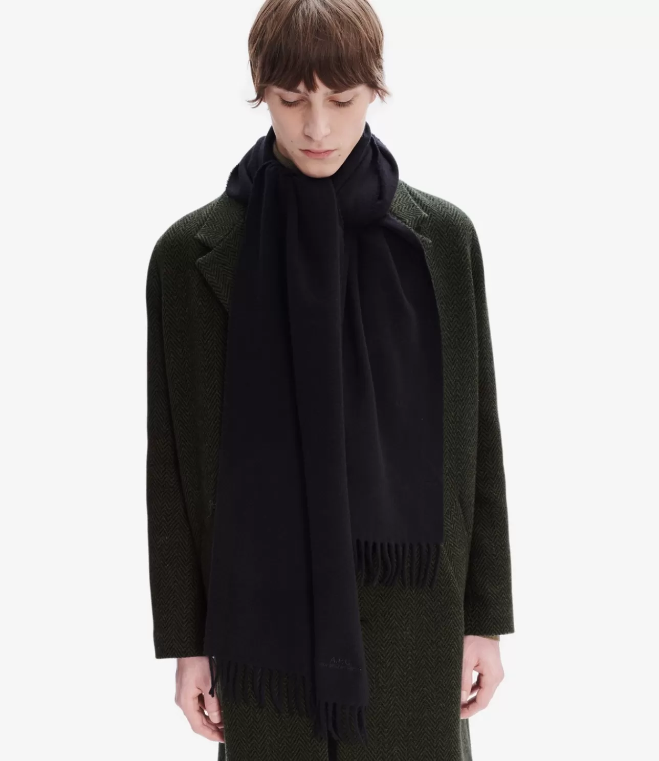 Women A.P.C. Ambroise Brodu00e9e scarf