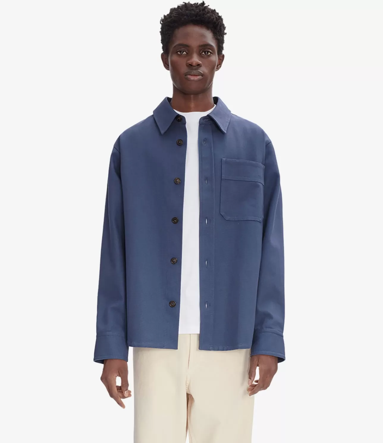 A.P.C. Basile Brodu00e9e Poitrine overshirt