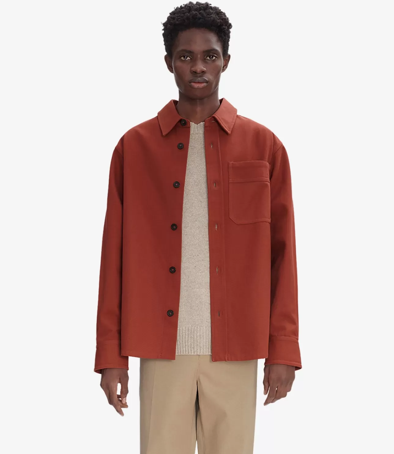 A.P.C. Basile Brodu00e9e Poitrine overshirt