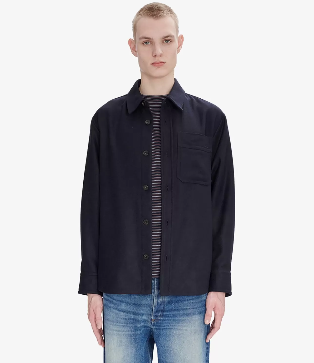 A.P.C. Basile Brodu00e9e Poitrine overshirt