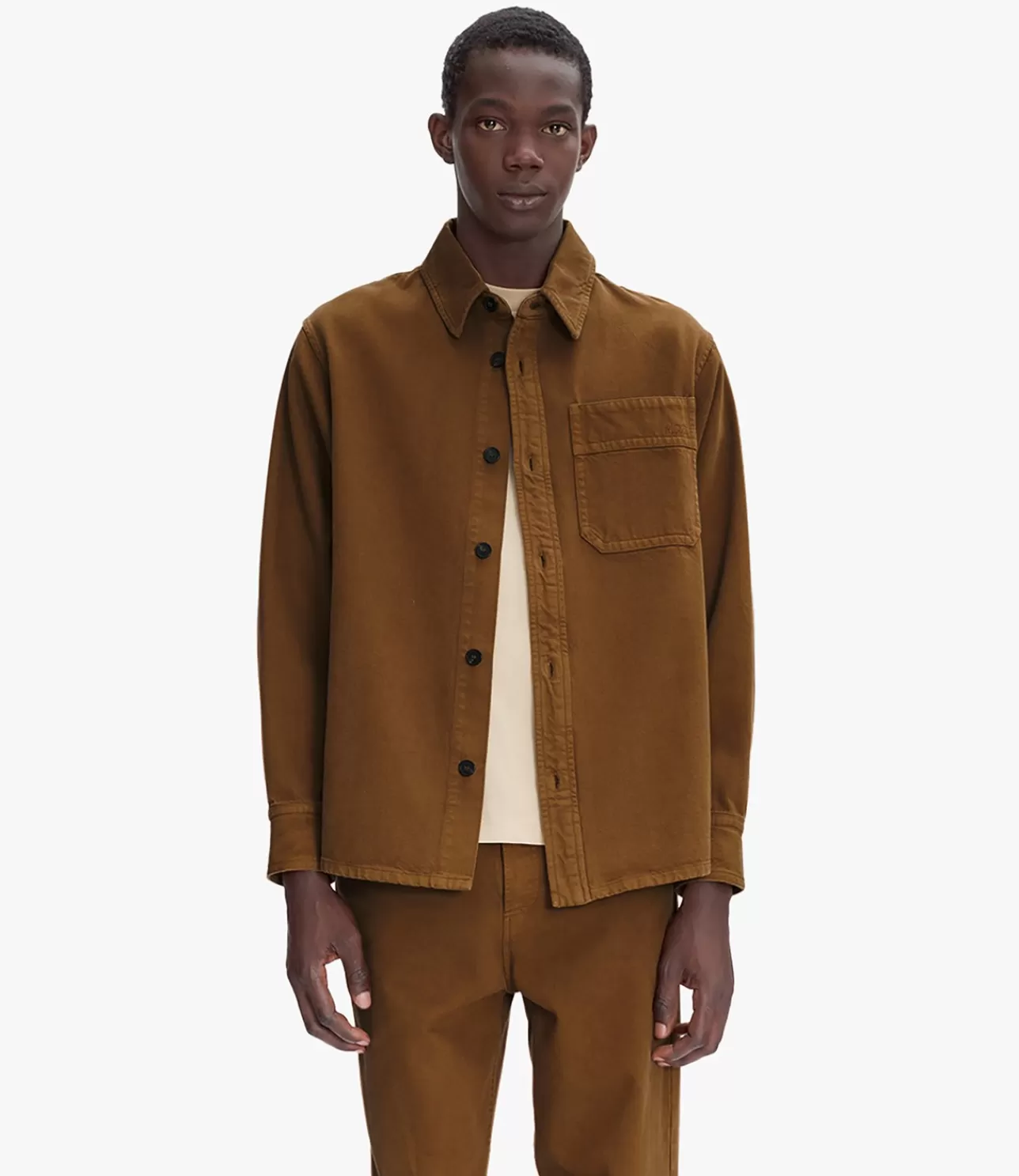 A.P.C. Basile Brodu00e9e Poitrine overshirt