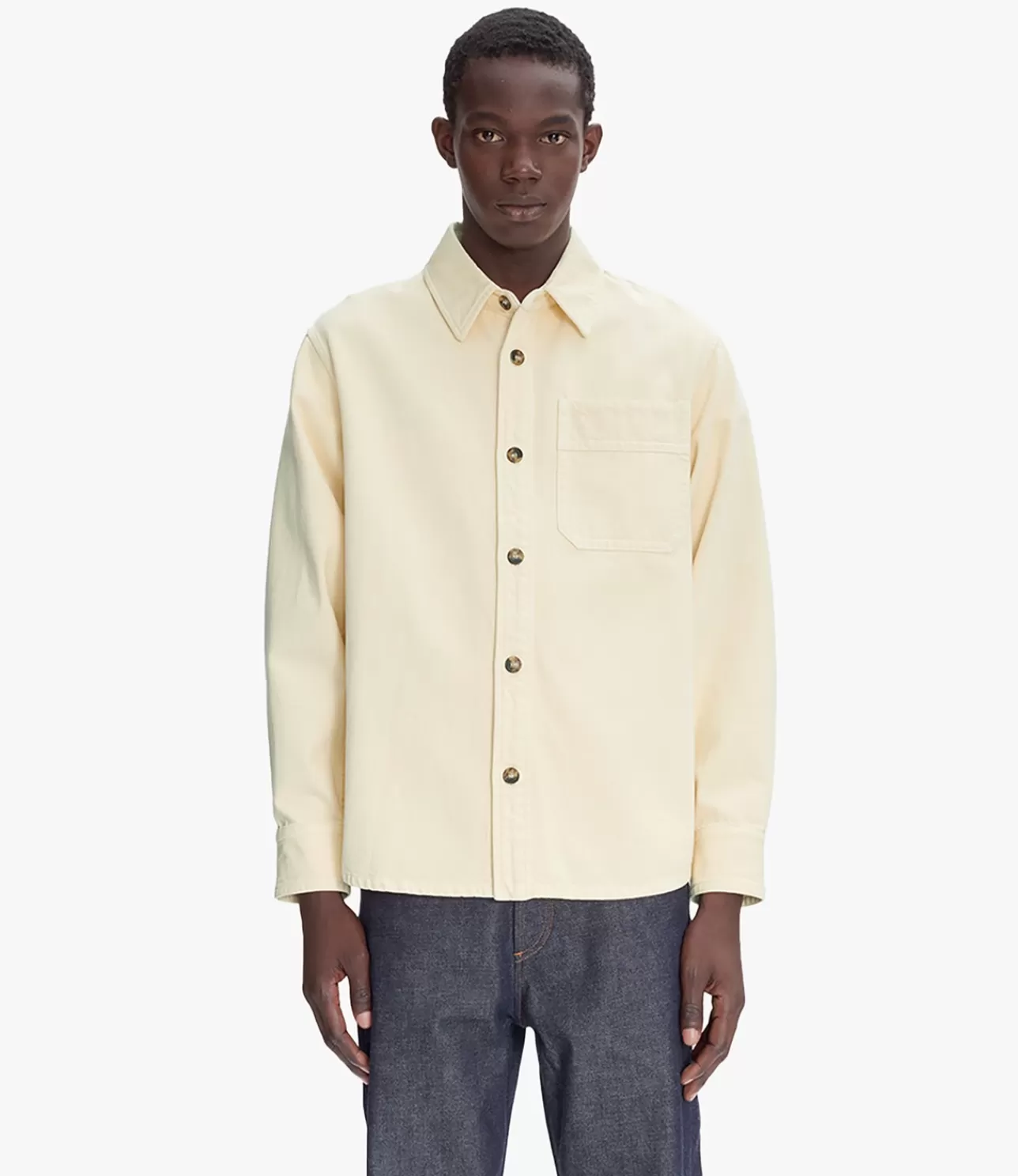 A.P.C. Basile Brodu00e9e Poitrine overshirt