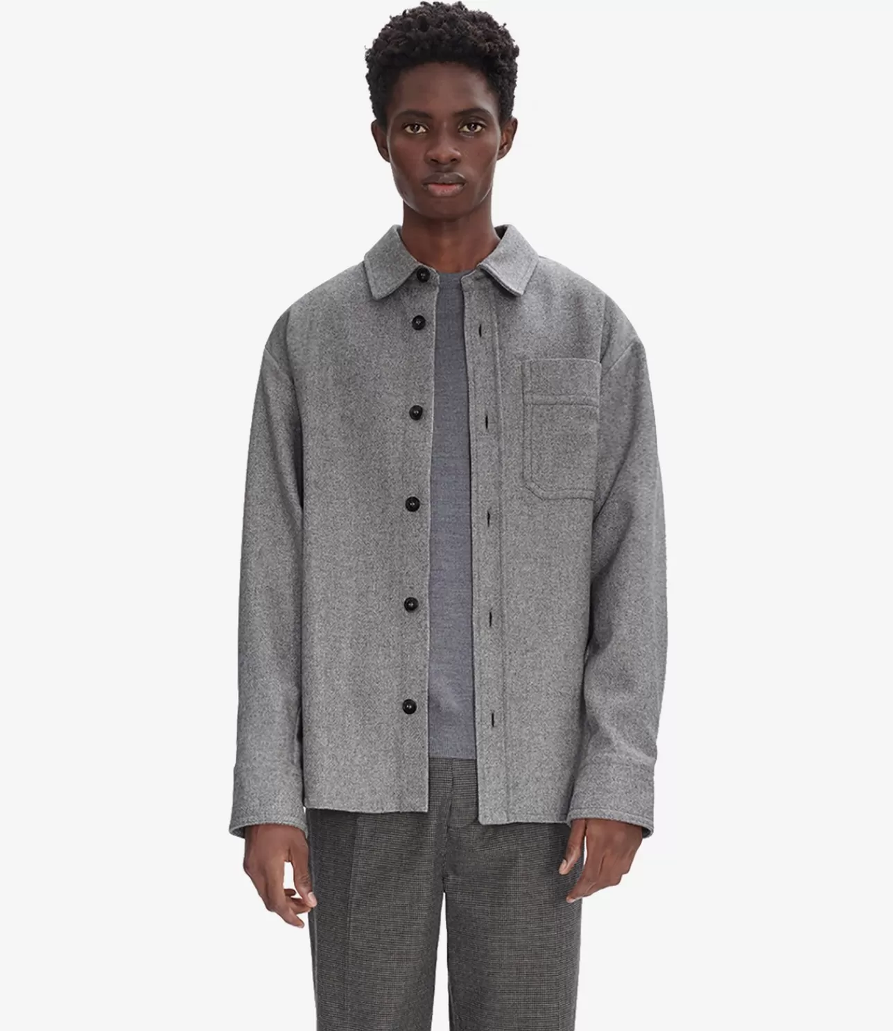 A.P.C. Basile Brodu00e9e Poitrine overshirt