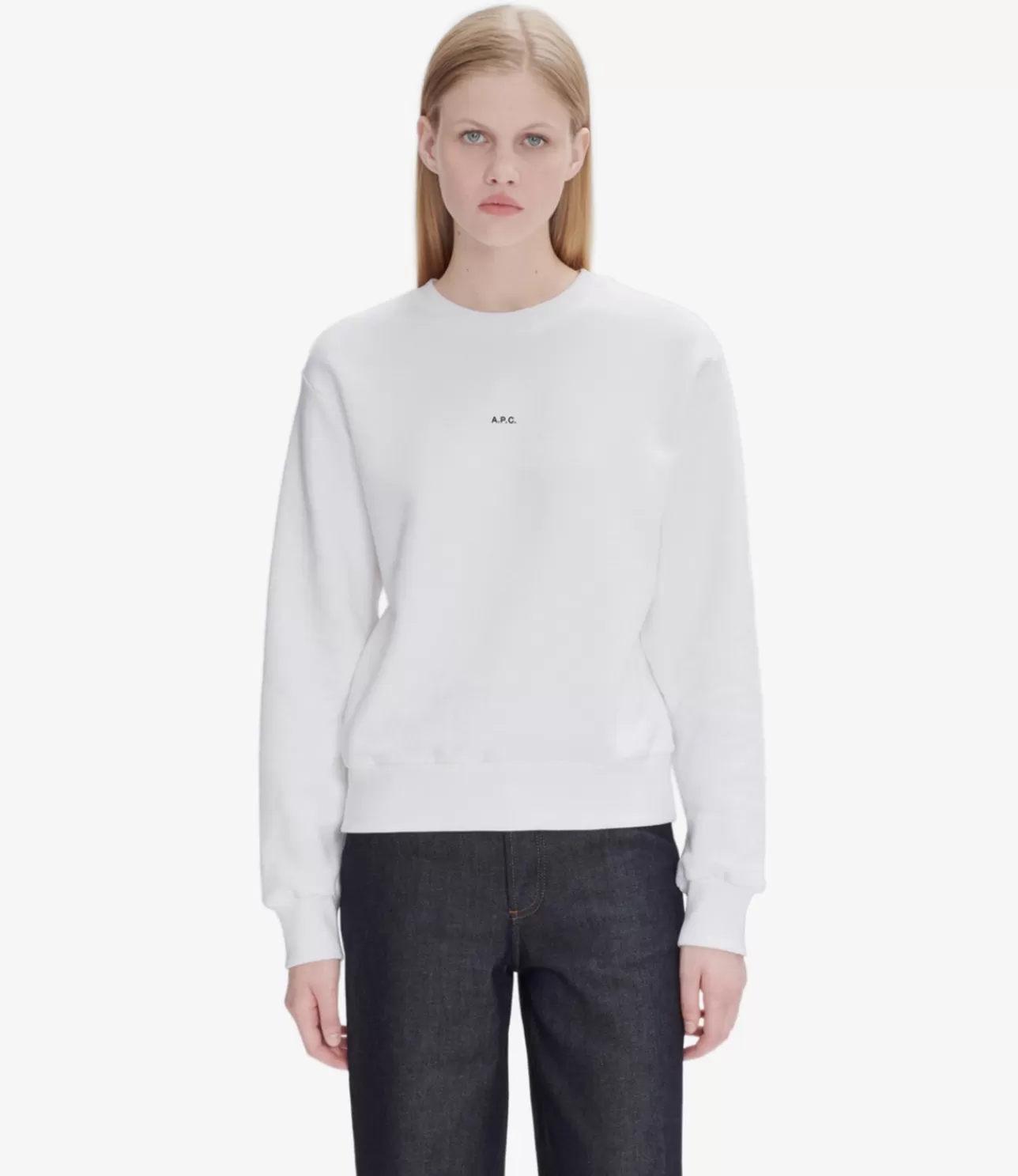 Women A.P.C. Boxy Micro Logo sweatshirt