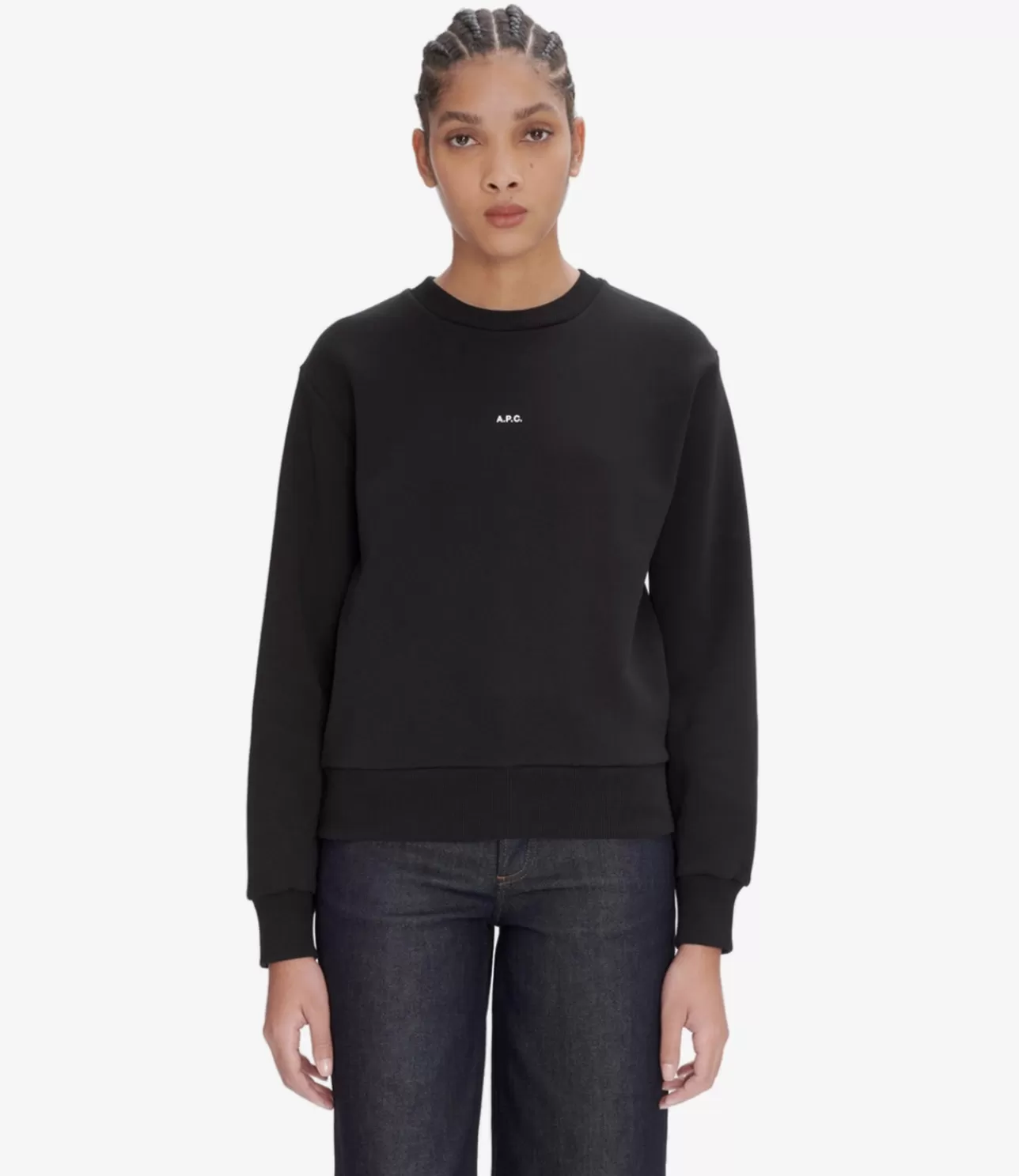 Women A.P.C. Boxy Micro Logo sweatshirt