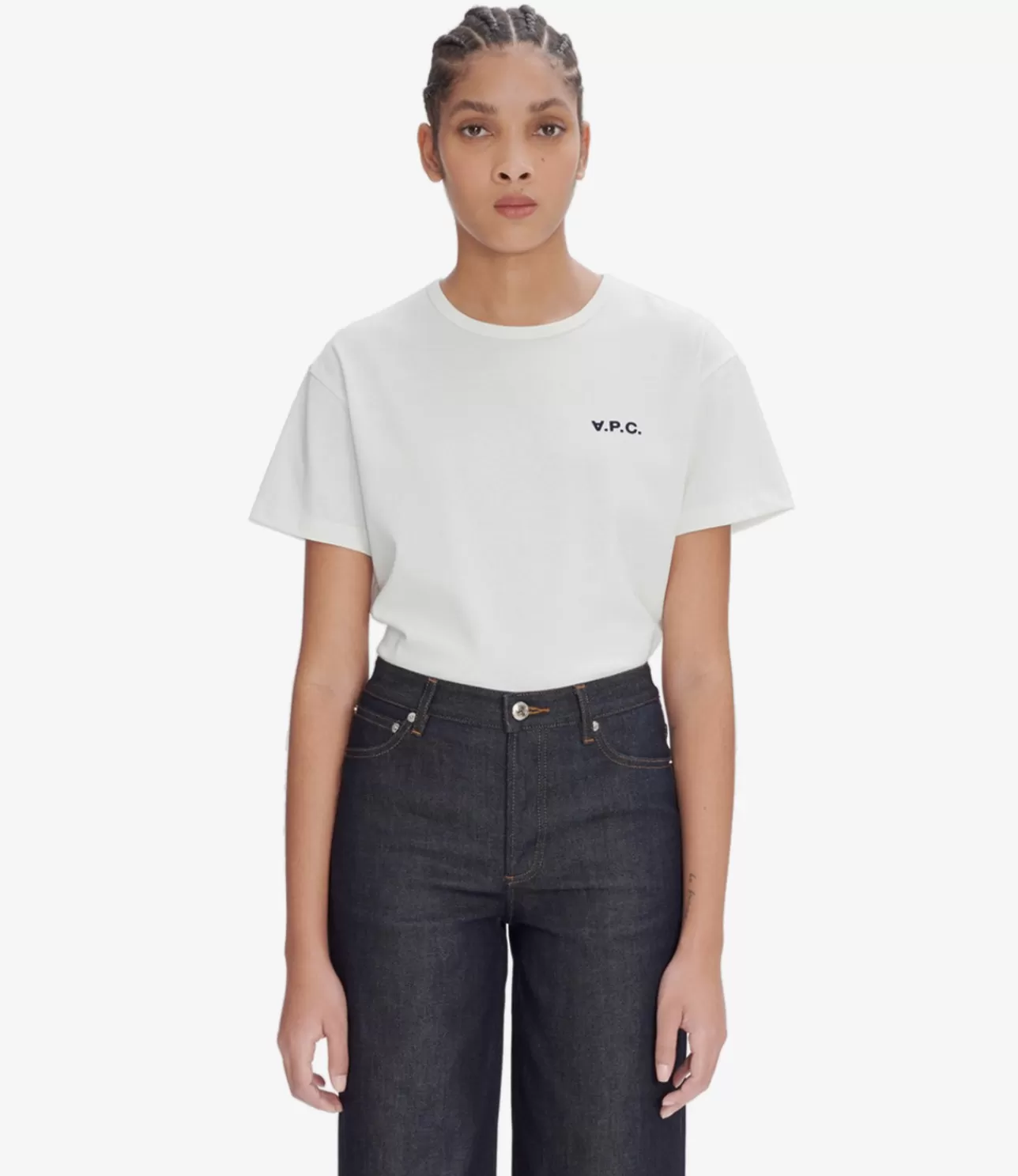 Women A.P.C. Boxy Micro Logo T-shirt