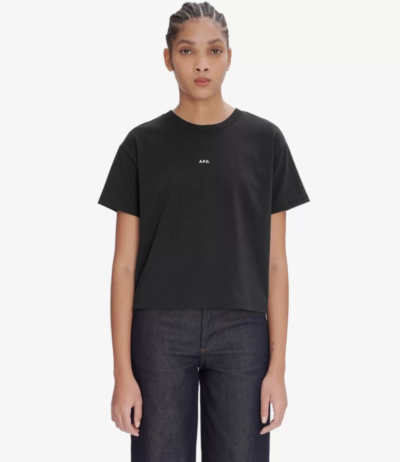 Women A.P.C. Boxy Micro Logo T-shirt