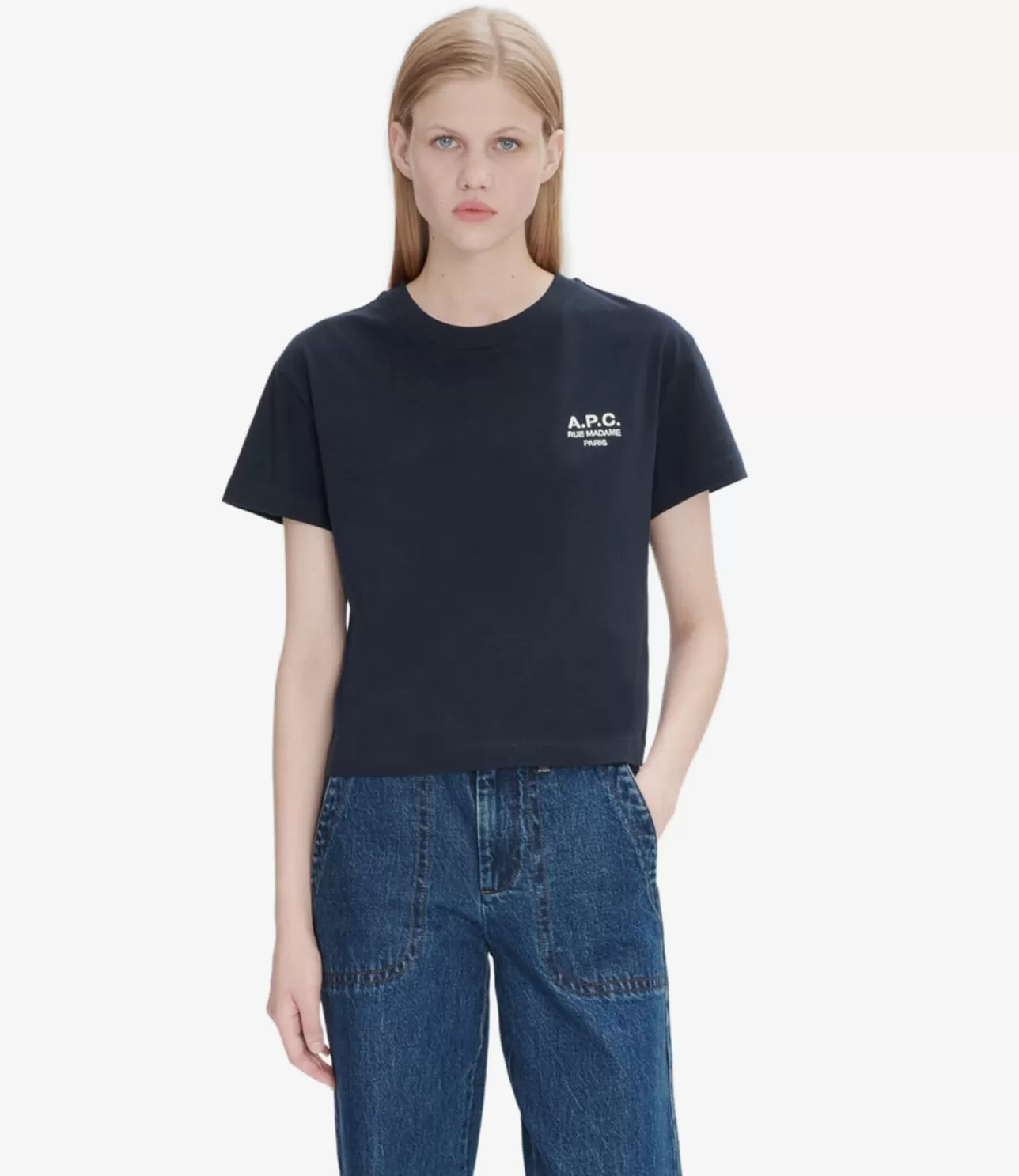 Women A.P.C. Boxy Rue Madame T-shirt