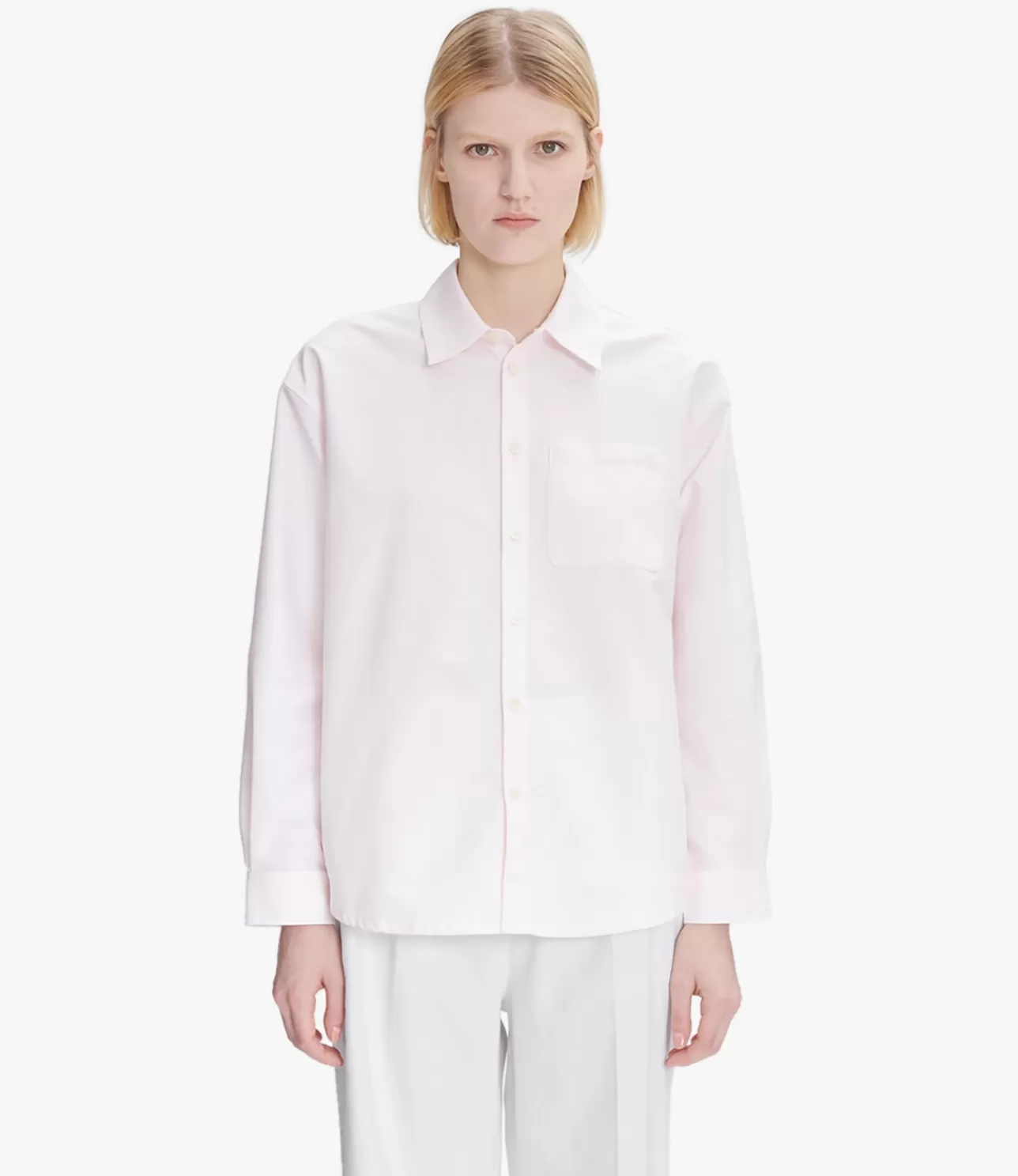 Women A.P.C. Boyfriend Brodu00e9e shirt