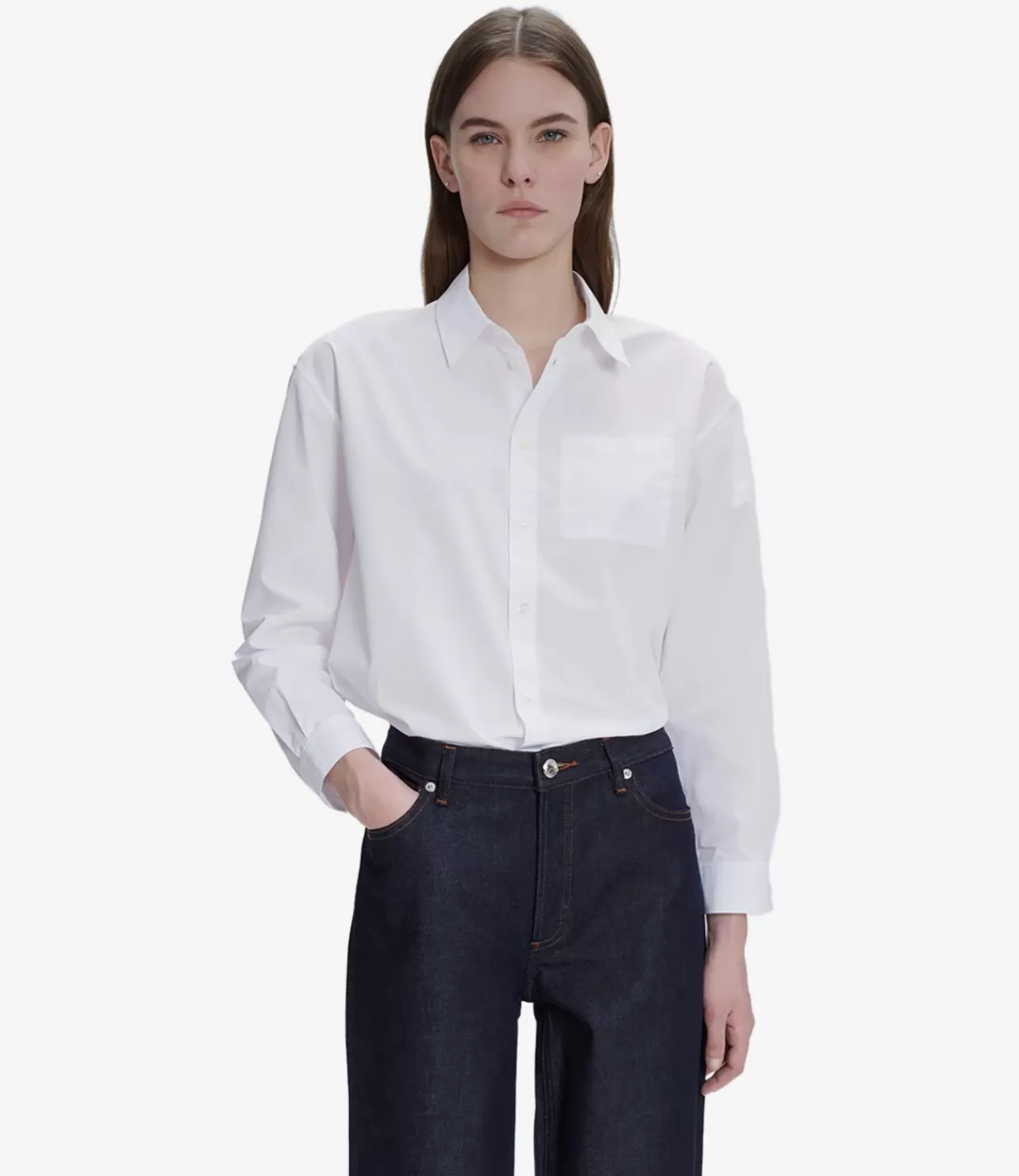 Women A.P.C. Boyfriend Logo shirt