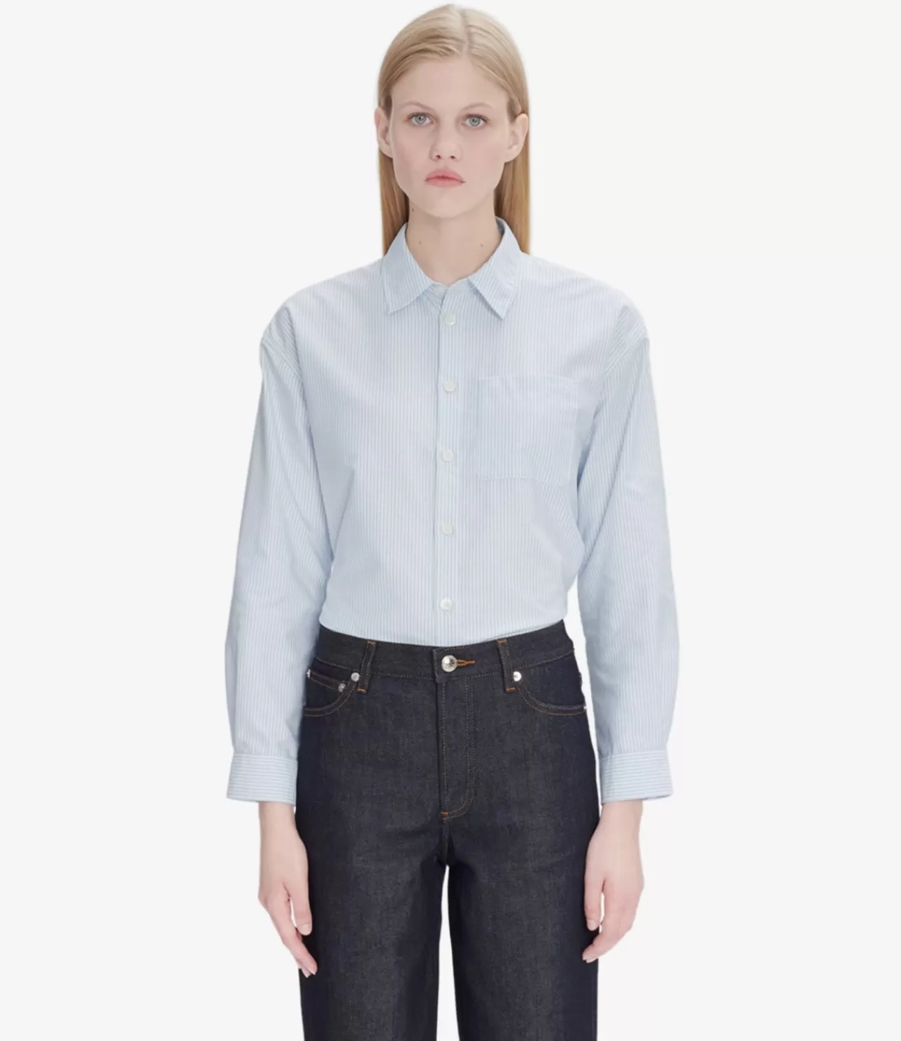 Women A.P.C. Boyfriend Logo shirt