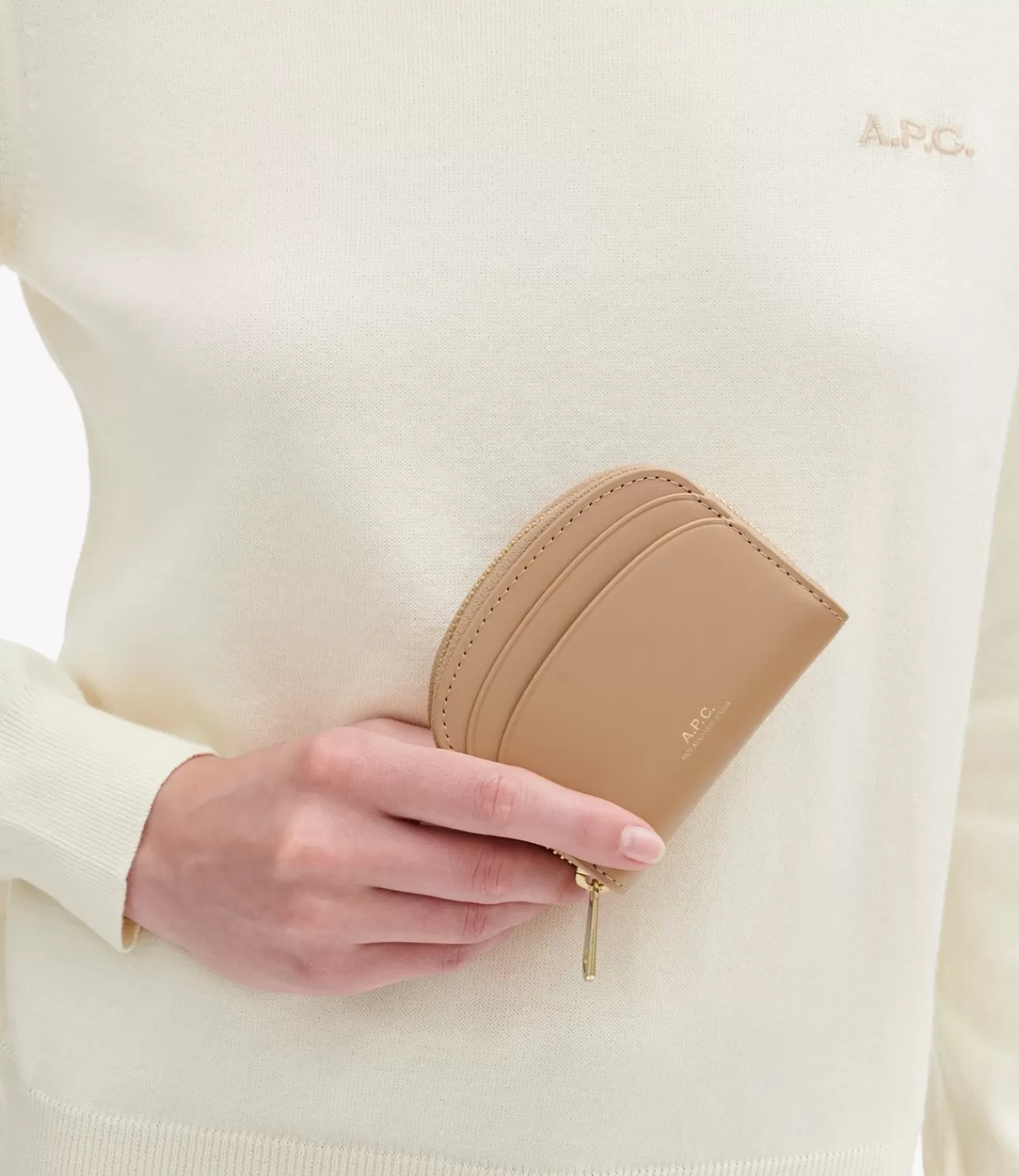 A.P.C. Demi-Lune Mini compact wallet