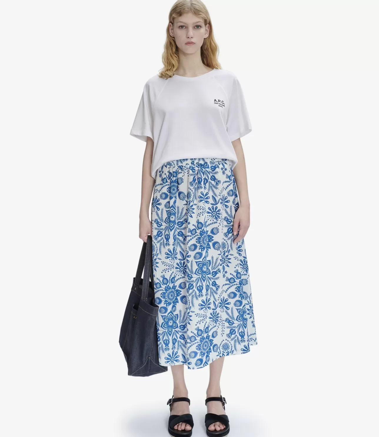 Women A.P.C. Long Ravenna skirt