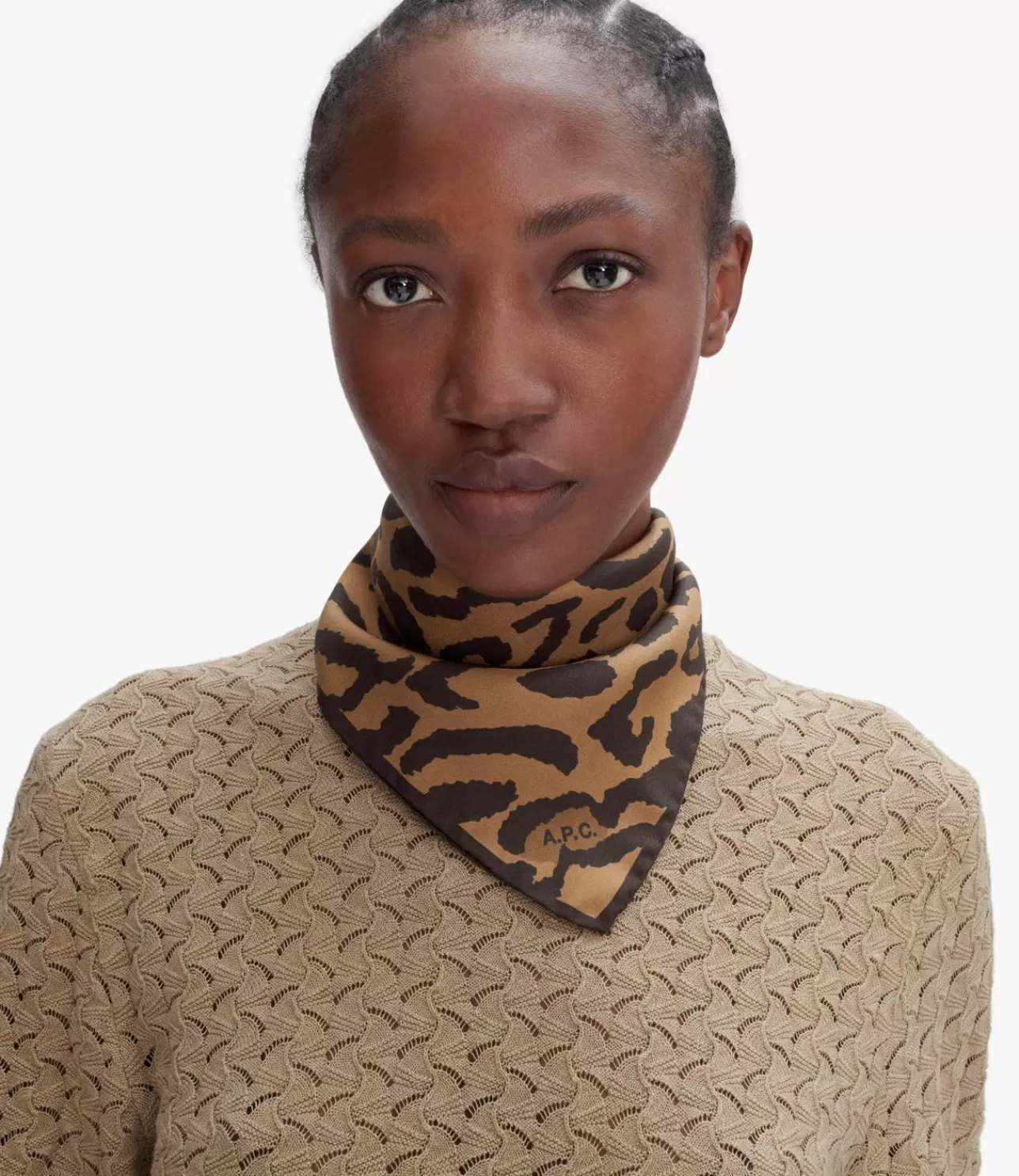 Women A.P.C. Lu00e9opard scarf