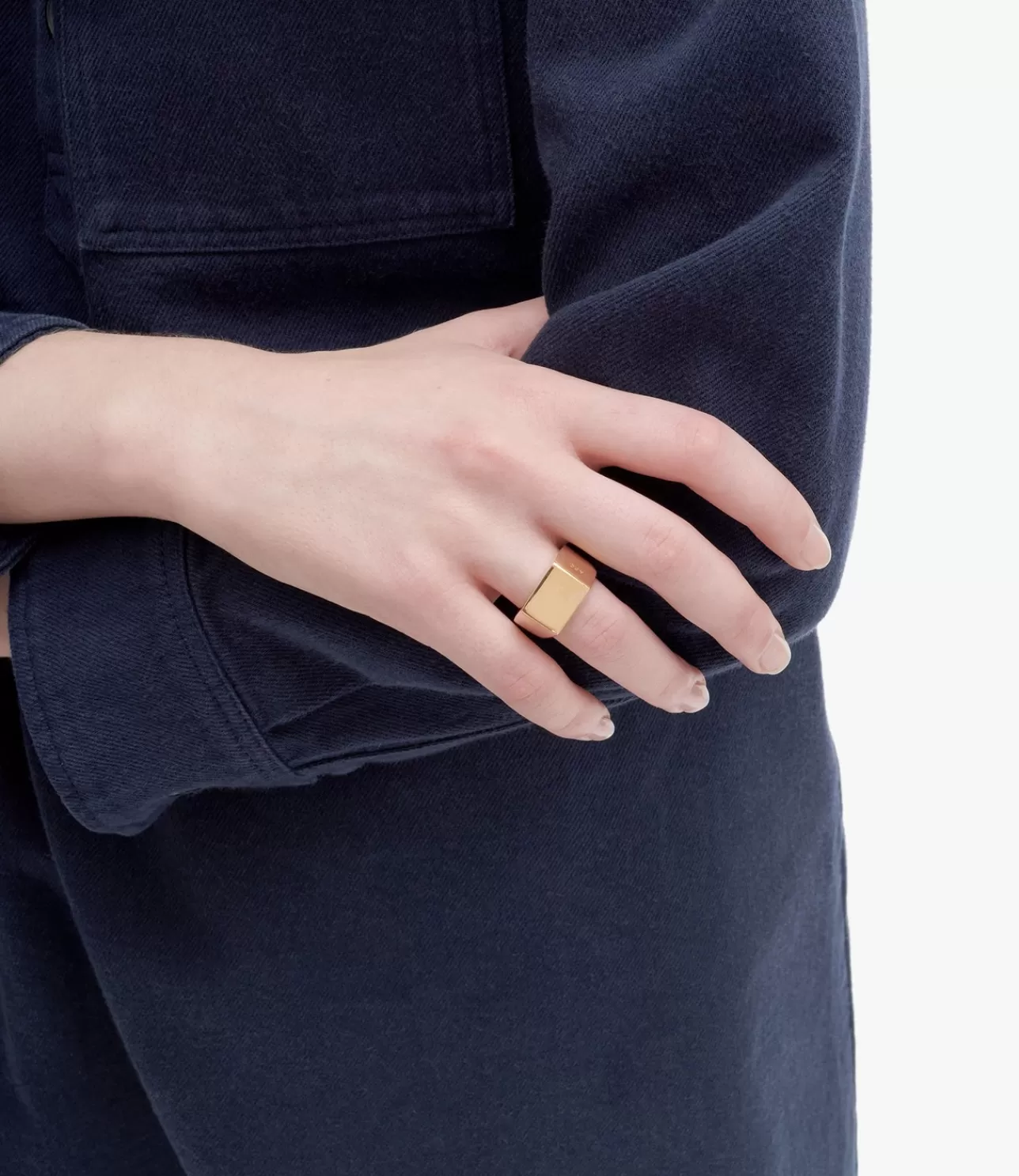 Women A.P.C. Minimal signet ring