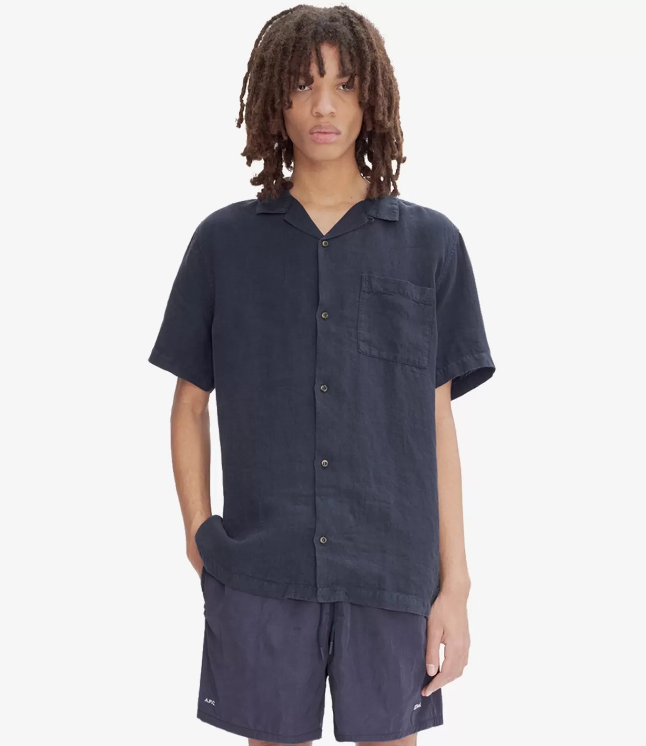 A.P.C. Weekend JJJJound short-sleeve shirt